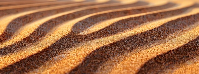 The image is of a sandy beach with a zigzag pattern in the sand