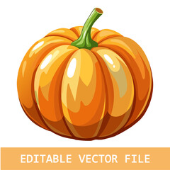 Cute watercolor pumpkin fall halloween, illustration