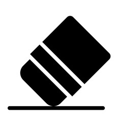 Eraser tools creativity Solid Icon