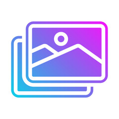 Obraz premium Image creativity Flat Gradient Icon