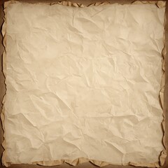Fototapeta premium Crumpled Beige Paper Texture