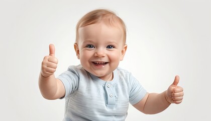 Happy Baby Giving Thumbs Up