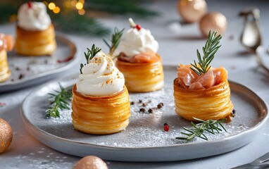 Delicious Smoked Salmon & Cream Puff Appetizers Festive Christmas Food