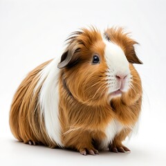 Fototapeta premium Adorable Long-haired Guinea Pig