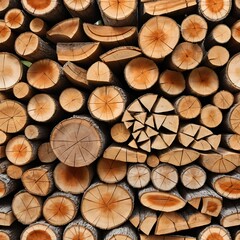 Stacked Firewood Texture