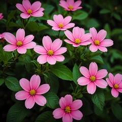 Pink Cosmos Flowers in Bloom