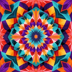 Vibrant Abstract Mandala Design