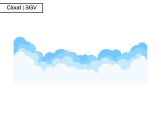 Abstract cloud icon vector for creative projects, technology, and weather apps