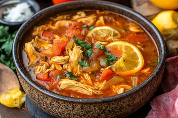 Delicious Homemade Chicken Tomato Soup Recipe Bowl