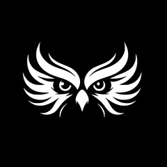 Eagle eye silhouette