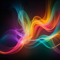 Abstract Colorful Waves