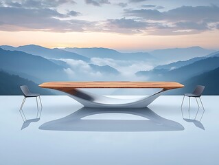 Modern Table for Mountain View, Sunrise.