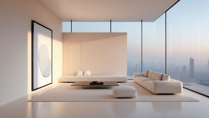 modern living room interior with fireplace