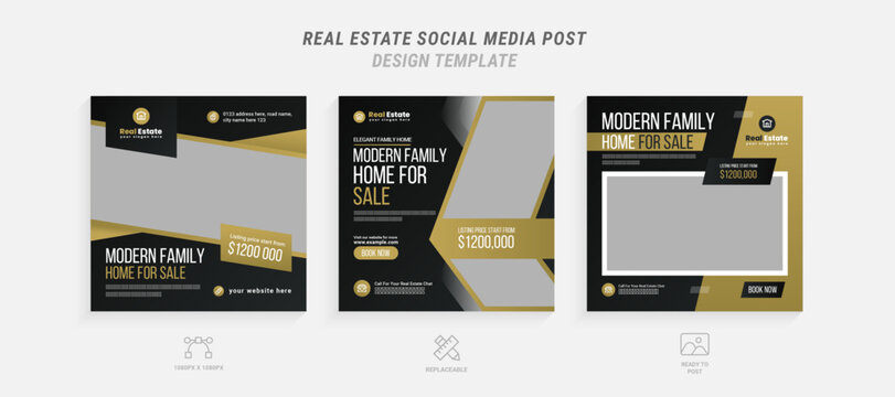 Home for sale real estate social media post