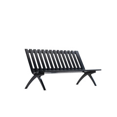 Discover the sleek design and inviting essence of an urban park bench, perfect for relaxation in outdoor spaces, blending functionality with aesthetic appeal in public areas.