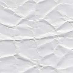 Fototapeta premium Crumpled White Paper Texture – High-Resolution Background