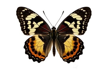beautiful butterfly on white background