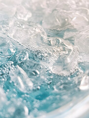 Obraz premium Close-up footage of transparent bubble-like ice cubes