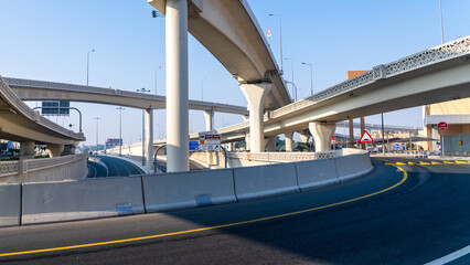 Naklejka premium Sabah Al Ahmad Corridor Highway, Qatar