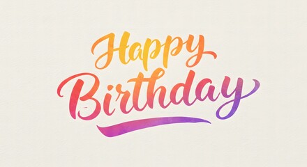 Naklejka premium Happy Birthday