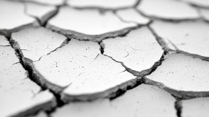 Obraz premium Drought impact on dry soil arid region nature photography macro view environmental concerns