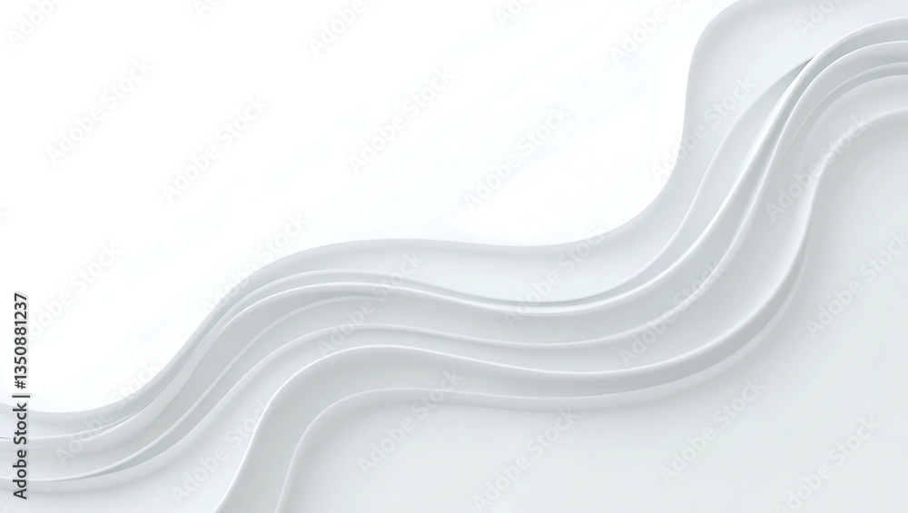 Poster abstract white background with texture pattern, wave layered geometric triangle shapes, white and gr