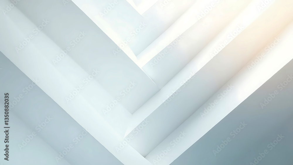 Poster abstract white background with texture pattern, wave layered geometric triangle shapes, white and gr