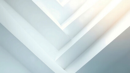 Obraz premium Abstract white background with texture pattern, wave layered geometric triangle shapes, white and grey glossy squares, abstract tech banner design. Graphic design element stripes concept for web, flye