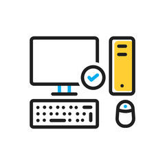 Multi color icon for necessarily