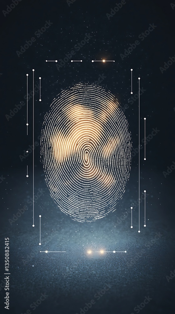 Poster abstract sphere floating in dark space