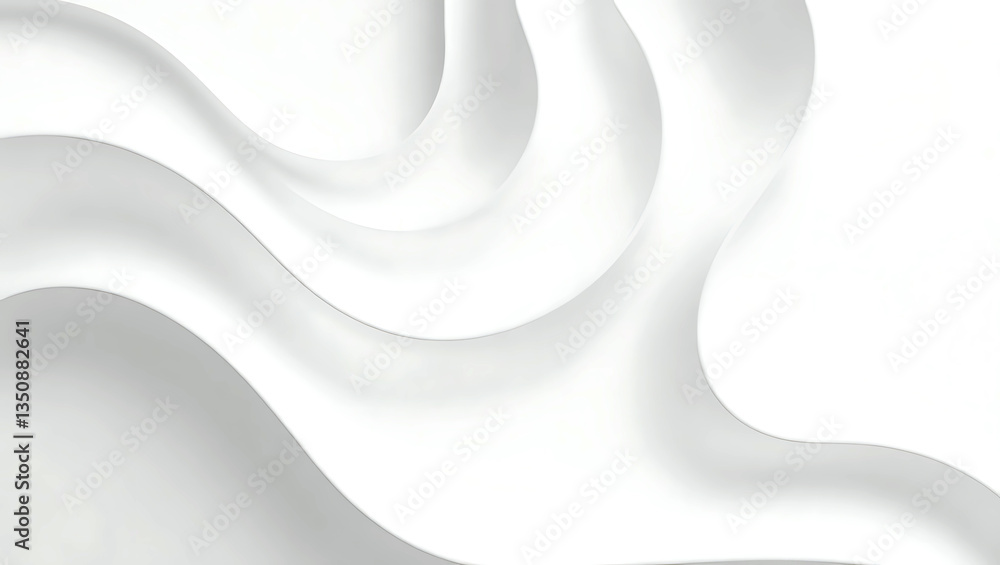 Poster abstract white background with texture pattern, wave layered geometric triangle shapes, white and gr