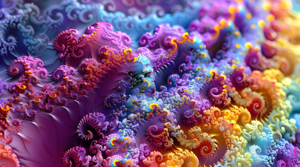 Fototapeta premium Colorful Abstract Fractal Design