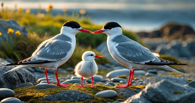 Young Arctic Terns