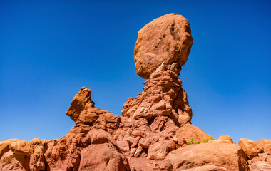 Balanced Rock in Arches National Park near Moab Utah