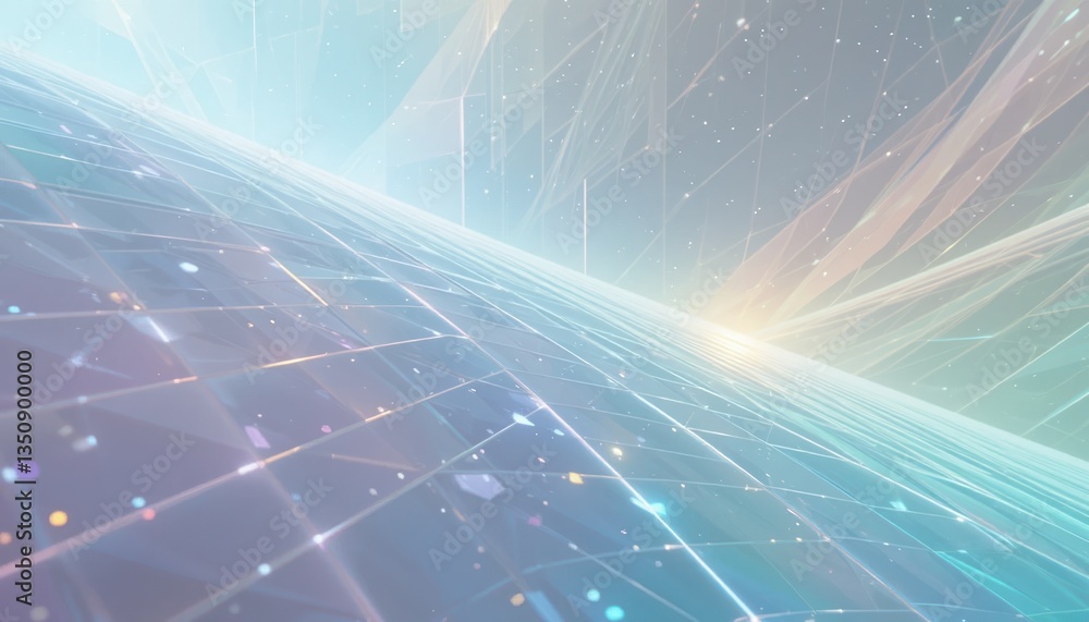 Poster exploring the infinite cosmos a journey through digital space abstract art virtual reality futuristi