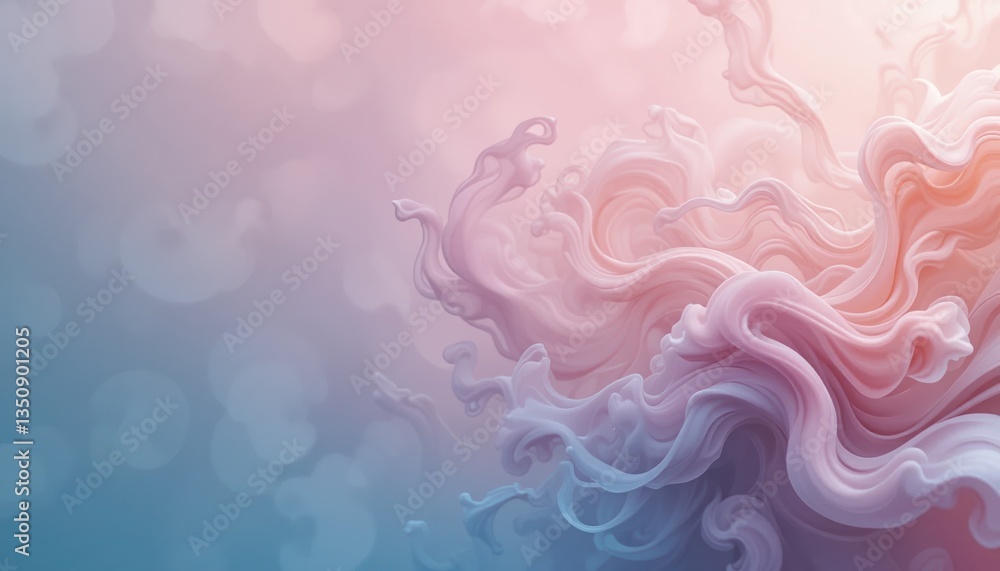 Poster dynamic swirling abstract art digital space visual creation ethereal atmosphere artistic perspective