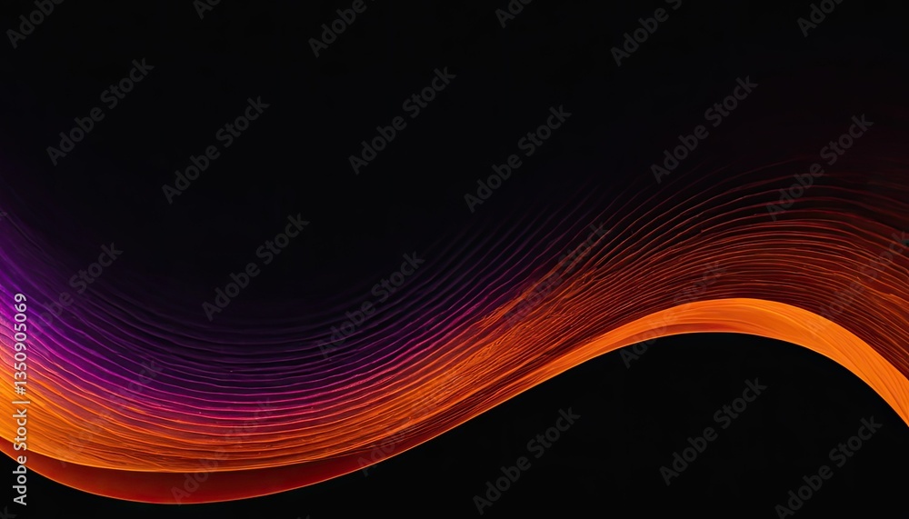 Aufkleber Abstract background pattern minimalistic wave clean simpe modern texture colorful shapes
2