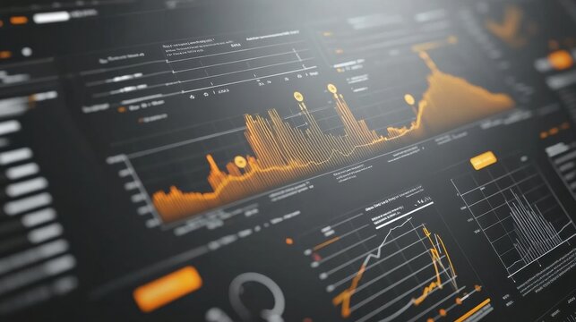 Dynamic Finance Infographic with Key Statistics and Data