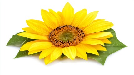 Obraz premium Golden Sunflower in Bloom: A Symbol of Youth and Renewal 