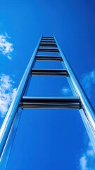 Symbolic ladder of governance success, executives climbing towards structured decision-making and corporate excellence