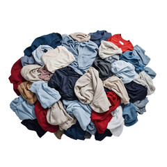 Pile of Mixed Clothes for Laundry Day