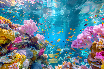 Sunlit Splendor of the Great Barrier Reef: Australia's Colorful Coral Ecosystem