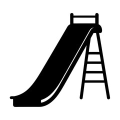 Indoor Kids Slide black Silhouette