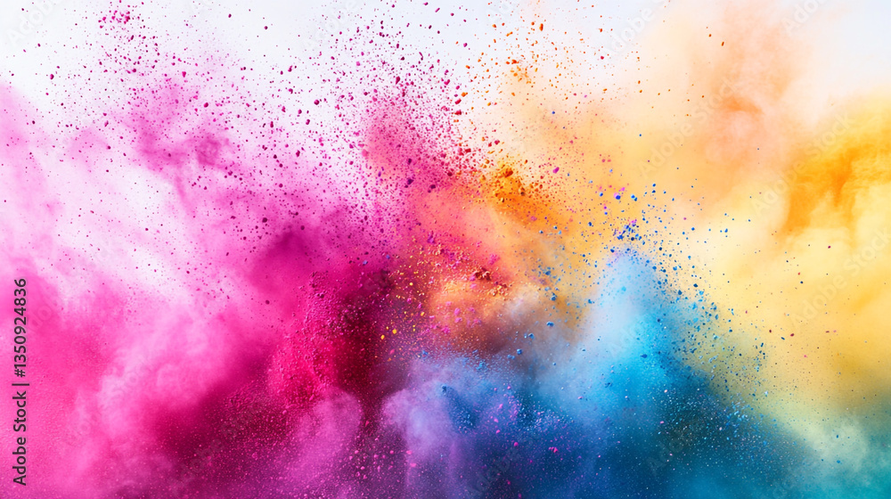 Poster abstract background with vibrant colors, blending seamlessly in dynamic motion, artistic display of 