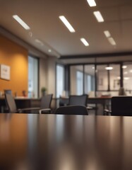 Blurred office seminar background