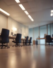 Blurred office seminar background