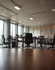 Blurred office seminar background