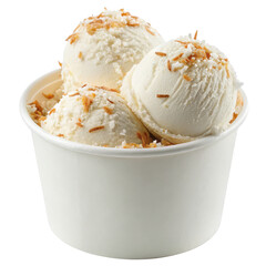 Creamy Coconut Ice Cream Scoops