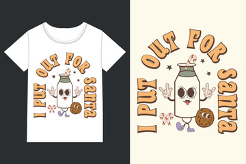 I put out for santa Christmas,Retro Christmas eps,
Christmas eps file,Retro 
Christmas eps, Retro Christmas Clipart, Merry Christmas