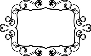 Ornament Wedding Frame